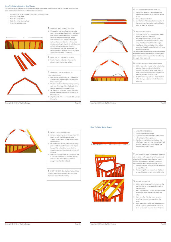How To Build a Shed Book pages 29-32